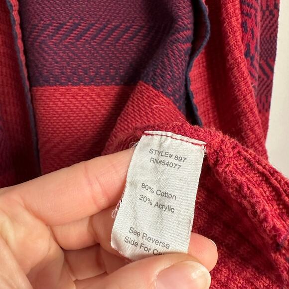 Cabi Red Joy Open Front Cotton Blend Cardigan Sweater Women's Small - Picture 5 of 6